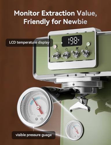 Professional Retro Espresso Machine with 58mm Portafilter