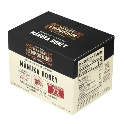 MGO263+ 100% Raw Manuka Honey 72 (72 Count)