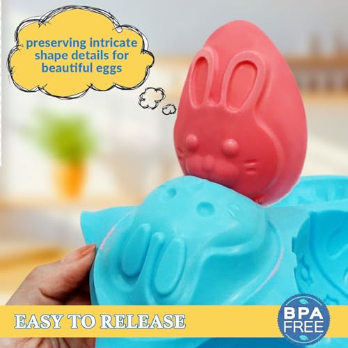 Egg Shape Silicone Molds 3.5 Inch (2 Count)