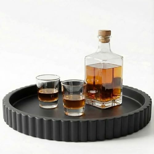 13 Inch Round Coffee Table Tray