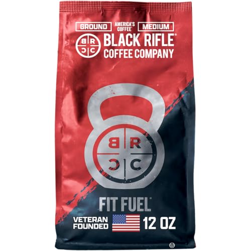 Black Rifle Coffee Medium Roast Ground Coffee Fit Fuel 12 oz (12 Ounce)