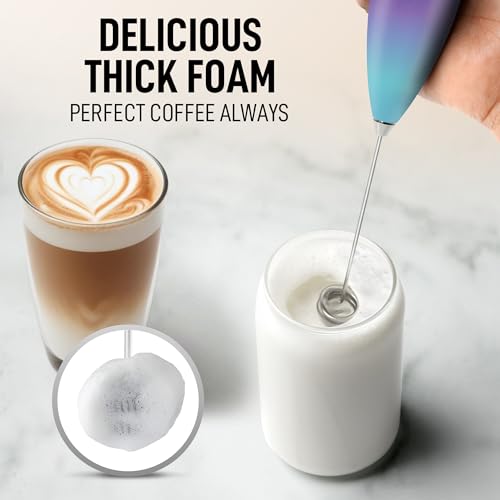 Powerful Milk Frother Wand With Duracell Batteries