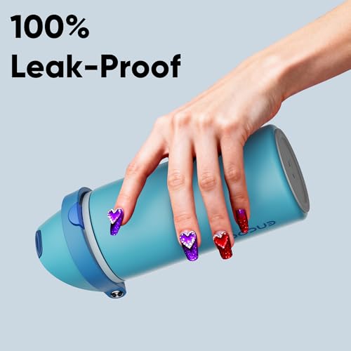 Insulated Water Bottle with Straw