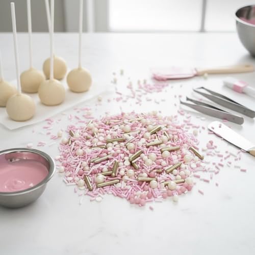 Sprinkles Edible Cake and Cupcake Sprinkles with Assorted Shapes and Sizes for Parties (4 Ounce)