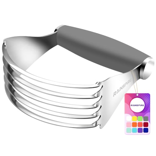 Large Pastry Cutter For Baking Durable Pastry Blender Dough Cutter Grey
