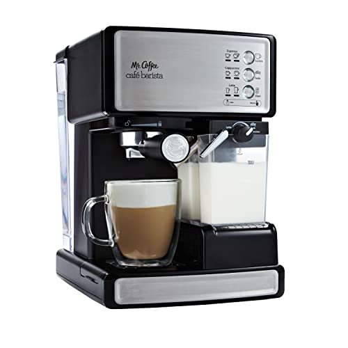 Espresso and Cappuccino Machine Stainless Steel Programmable Coffee Maker with Automatic Milk Frother 15