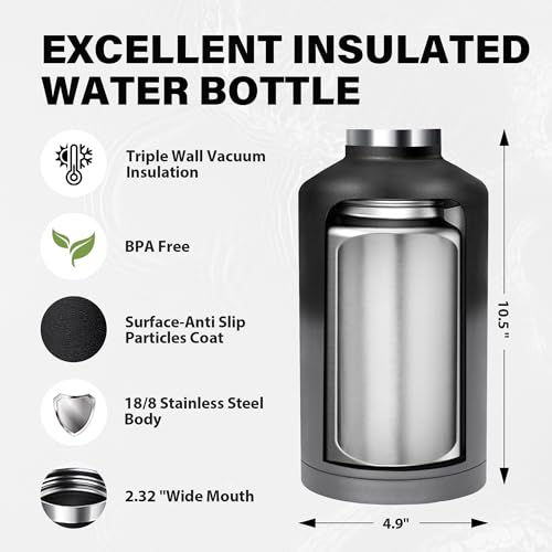Insulated Water Bottle 64 oz