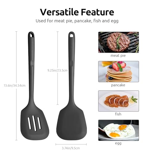Silicone Turner Spatula Set of 2 (2 Count)