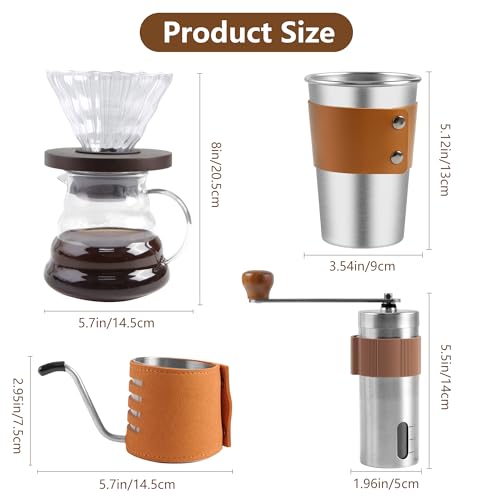 Pour Over Coffee Maker Set (4 Count)