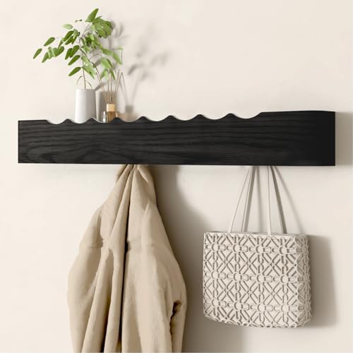 Wall Mounted Coat Rack with Shelf
