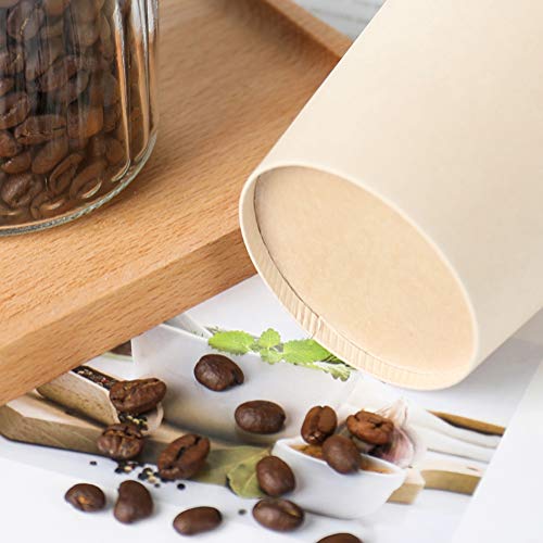 15 oz Disposable Light Brown Paper Coffee Cups Bamboo Fiber 160 Pack (160 Count)
