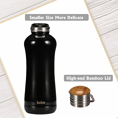 Mini Insulated Water Bottle With Bamboo Lid