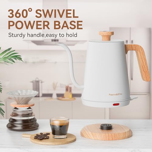 Electric Gooseneck Kettle with Thermometer