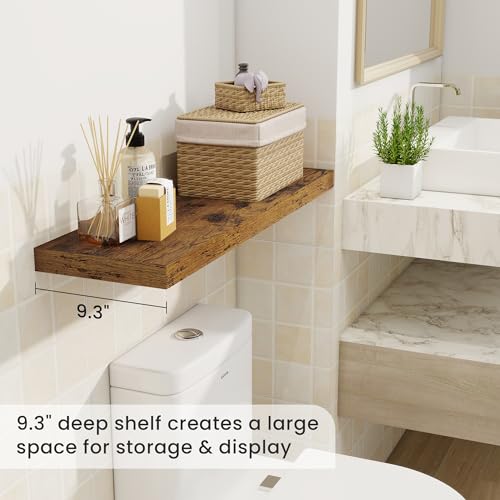 9.3Inch Deep Floating Shelves for Wall (2 Count)