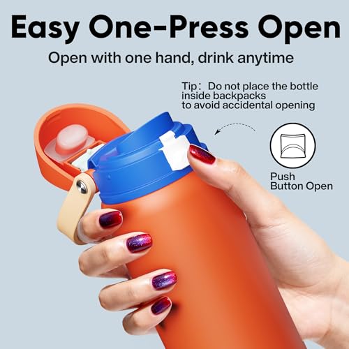 Insulated Water Bottle with Straw