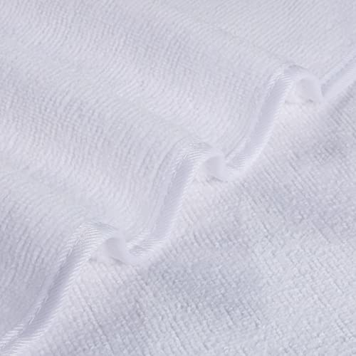 330 GSM Poly Blend Microfiber Shower Wash Cloth Face Towel (6 Count)