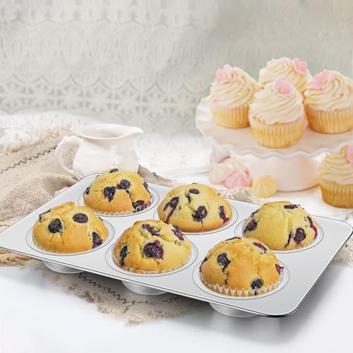 Stainless Steel Muffin Pans 6 (2.1 Count)