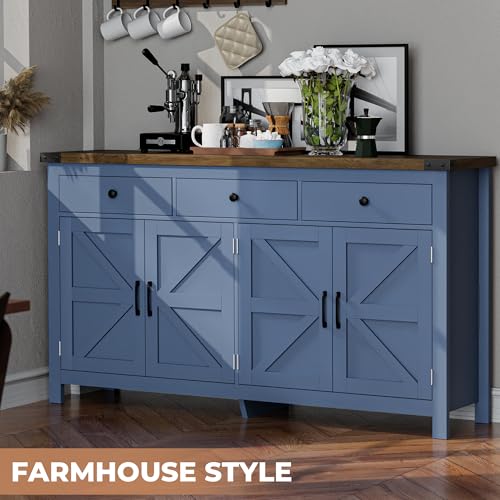 63" Sideboard Buffet Cabinet with Storage