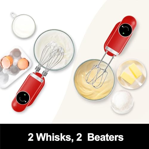 Cordless Rechargeable Hand Mixer for Kitchen