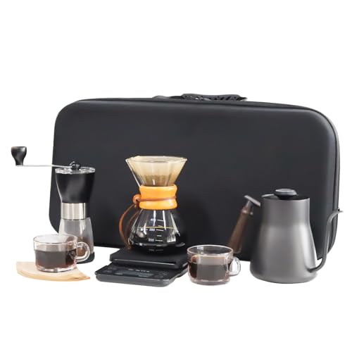 Portable Pour Over Coffee Maker Dripper Set Espresso Americano Latte For Travel Camping Office Home Car Hiking