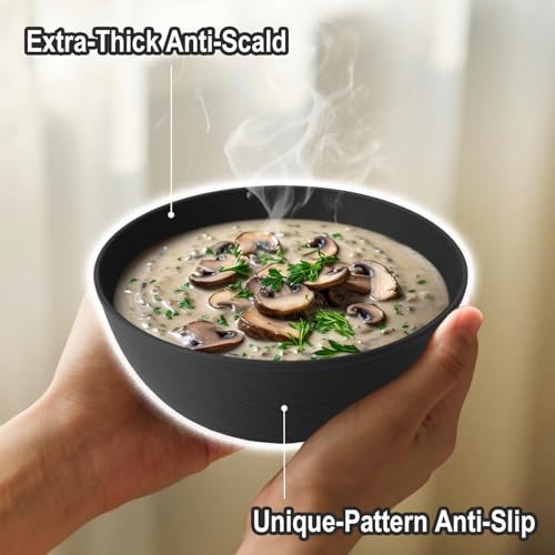 Black Cereal Bowls 40oz