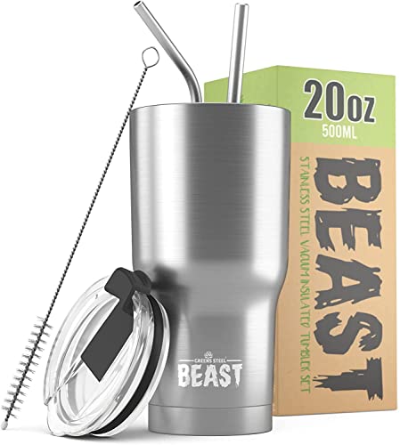 Beast 20 oz Tumbler Stainless Steel Vacuum Insulated Coffee Ice Cup Double Wall Travel Flask