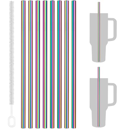 8PCS Stainless Steel Straws Fit for 40oz Stanley Tumblers (8 Count)