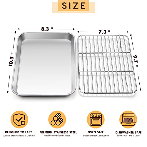 Metal Toaster Oven Tray Set (2 Count)