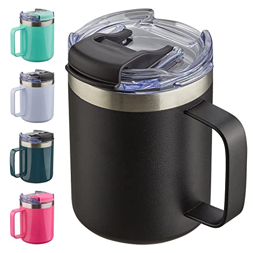 12oz Insulated Travel Coffee Mug with Handle