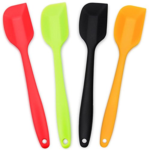 4 Piece Silicone Spatula Set with Stainless Steel Core (4 Count)