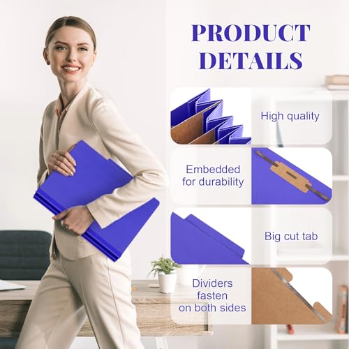 60 Pcs Classification Folder Letter Size