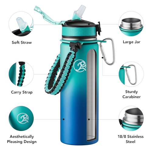 24oz Insulated Stainless Steel Travel Water Bottle