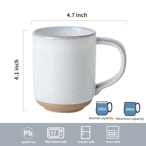 Ceramic Coffee Mugs Set of 4 (4 Count)
