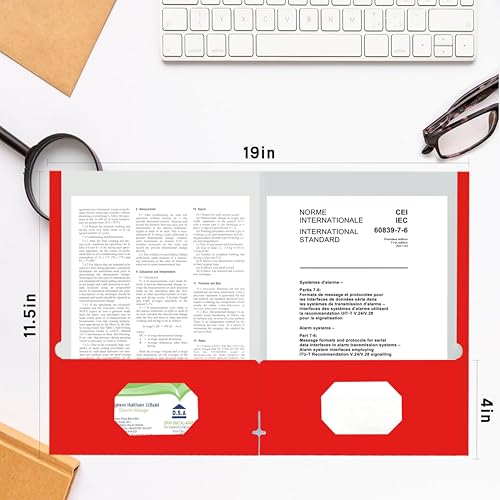 File Folders with Pockets (50 Count)