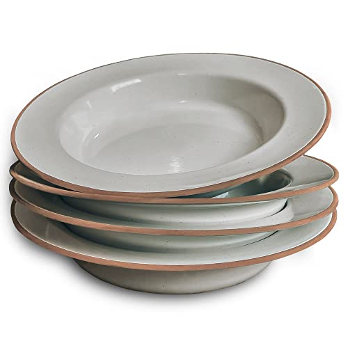 Ceramic Wide Rimmed Soup Bowl 25oz