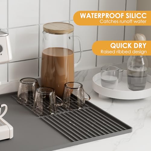 Silicone Coffee Mat with Raised Edges