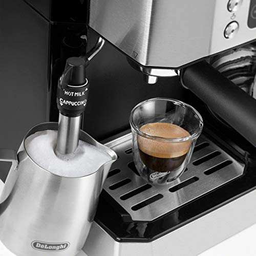 All-in-One Espresso & Coffee Maker, 10-Cup Pot, Milk Frother