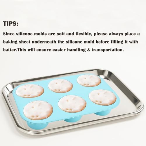 6 Cups Silicone Mini Muffin Pan Set