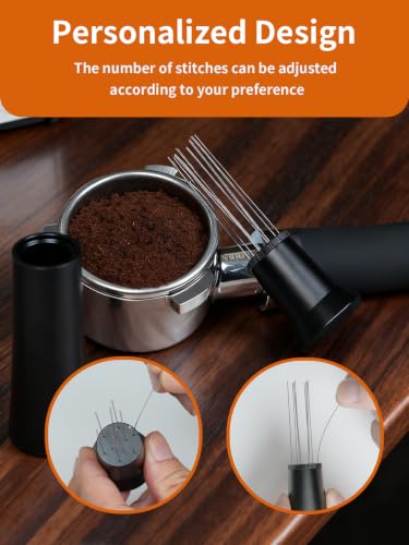 WDT Tool Espresso Distribution Tool with 10*0.25mm Stainless Steel Needles