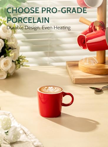 3.5oz Porcelain Espresso Cups Set of 4 (4 Count)