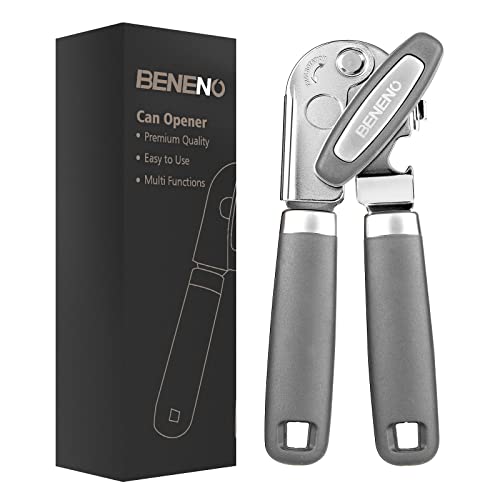 Heavy Duty Hand Can Opener Manual with Magnet Lid Remover