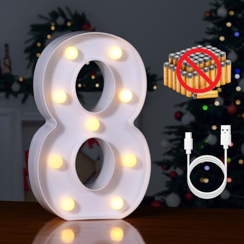 Rechargeable LED Letter Lights Sign Marquee Light Up Letters Sign for Night Light Wedding