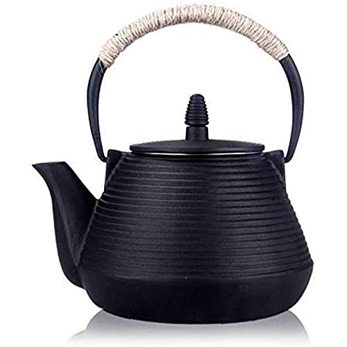 Japanese Tetsubin Tea Kettle Cast Iron Teapot with Stainless Steel Infuser 30 oz