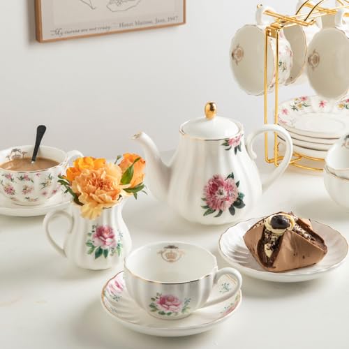 Porcelain Tea Sets British Royal Series (13 Count)