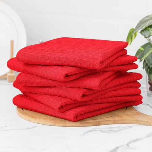 Microfiber Waffle Weave Kitchen Towels (4 Count)