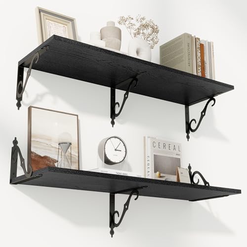 12 Inch Deep Floating Shelves for Wall (2 Count)