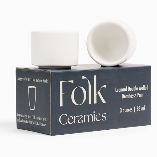 Leonard Ceramic Espresso Cups (2 Count)