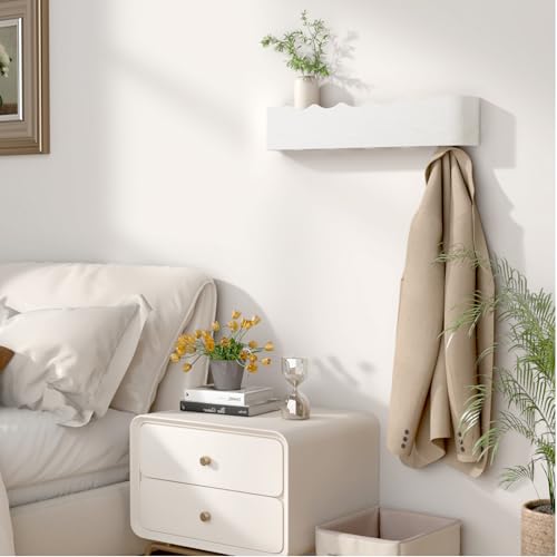 Wall Mounted Coat Rack with Shelf