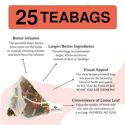 Mango Passion Fruit Herbal Tea Bags (25 Count)