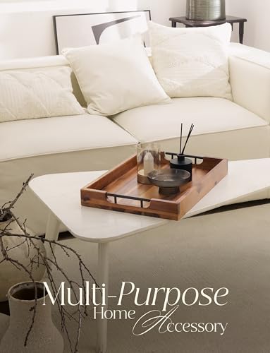 20"x14" Wooden Large Ottoman Tray